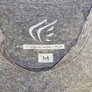 Gray Active Faith Athletic Tank Top; Size M